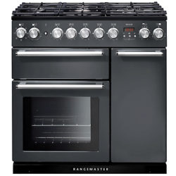 Rangemaster Nexus 90 Dual Fuel Range Cooker Stainless Steel